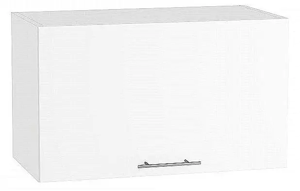 Шкаф верхний горизонтальный Валерия-М 600 Белый глянец/Белый