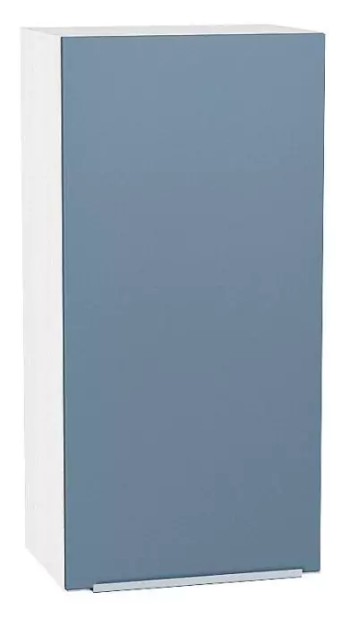 Шкаф верхний с 1-ой дверцей Фьюжн 920х400 Silky Blue/Белый