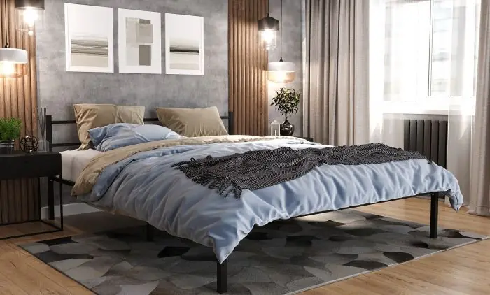 Кровать Фади 1 160х200, Черный