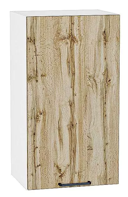 Шкаф верхний с 1-ой дверцей Флэт 720х400 Wotan Oak 2S/Белый