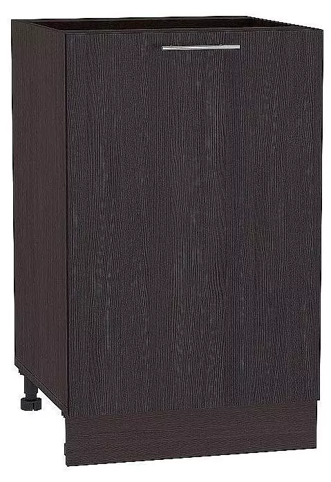 Шкаф нижний с 1-ой дверцей Валерия-М 600 Венге/Венге