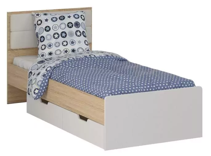 Односпальная кровать КР-90 с ящиками Норд