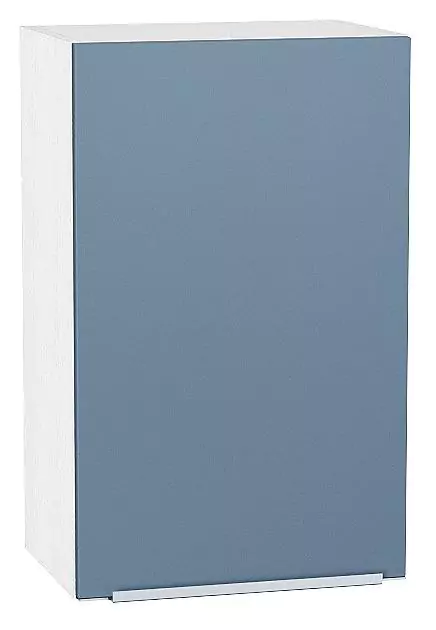Шкаф верхний с 1-ой дверцей Фьюжн 720х450 Silky Blue/Белый