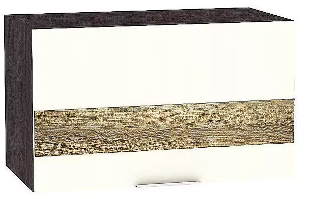 Шкаф верхний горизонтальный с увеличенной глубиной Терра D 600 Ваниль Софт/Венге