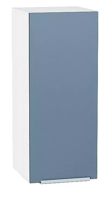 Шкаф верхний с 1-ой дверцей Фьюжн 720х300 Silky Blue/Белый