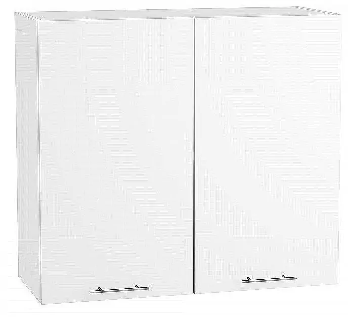 Шкаф верхний с 2-мя дверцами Валерия-М 920х800 Белый глянец/Белый