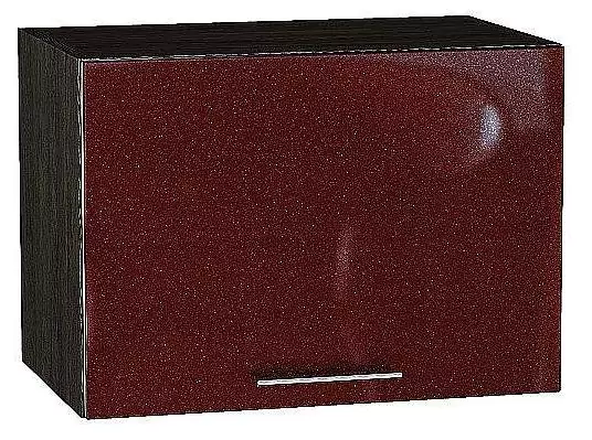Шкаф верхний горизонтальный Валерия-М 500 Гранатовый металлик/Венге