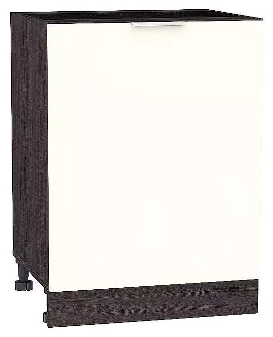 Шкаф нижний с 1-ой дверцей Терра 600 Ваниль Софт/Венге