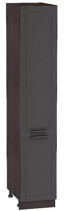 Шкаф пенал с 2-мя дверцами Глетчер 400 (для верхних шкафов высотой 720) Маренго Силк/Венге