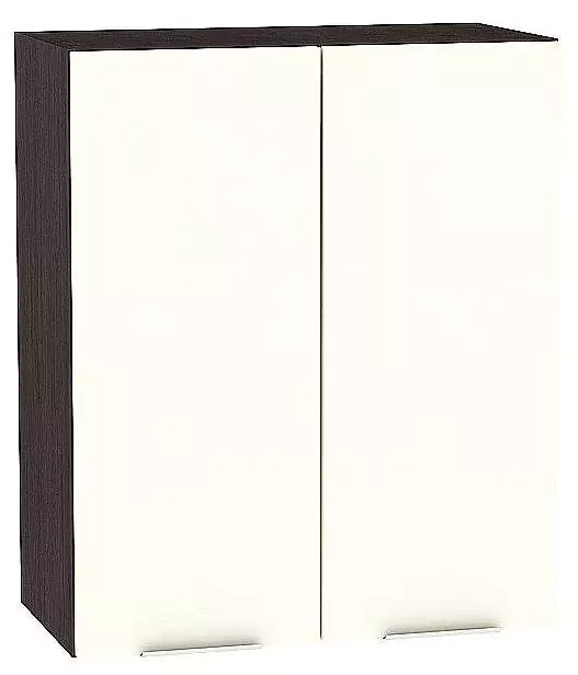 Шкаф верхний с 2-мя дверцами Терра 720х600 Ваниль Софт/Венге