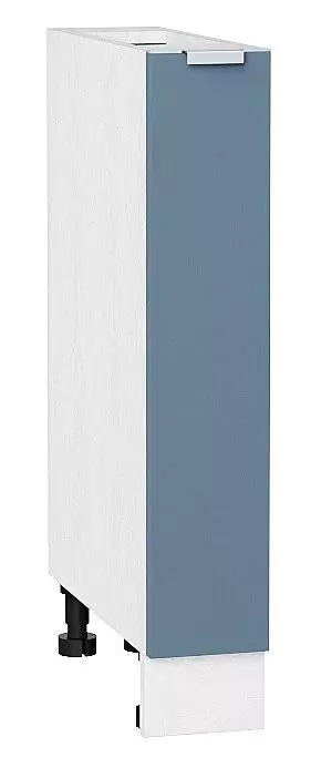 Шкаф нижний бутылочница Фьюжн 150 Silky Blue/Белый