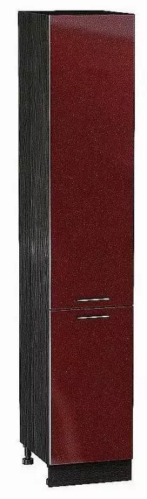 Шкаф пенал с 2-мя дверцами Валерия-М 400х2140 Гранатовый металлик/Венге