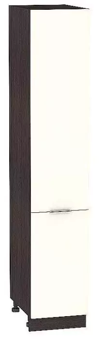 Шкаф пенал с 2-мя дверцами Терра 400Н (для верхних шкафов высотой 920) Ваниль Софт/Венге