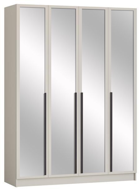 Шкаф Бастион 4-х дверный с зеркалом 1.6 м дизайн 2