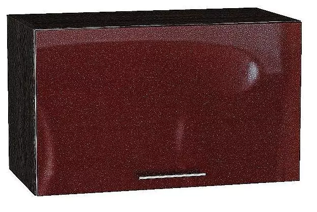Шкаф верхний горизонтальный Валерия-М 600 Гранатовый металлик/Венге