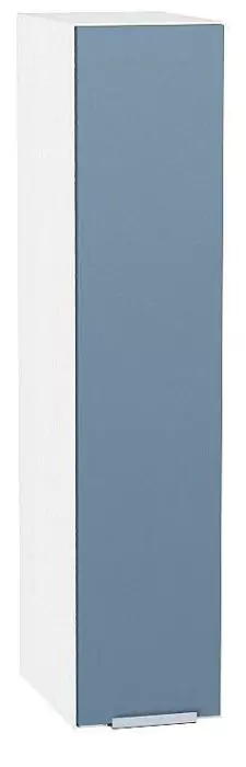 Шкаф верхний бутылочница Фьюжн 920х200 Silky Blue/Белый