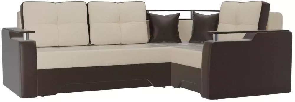 Угловой диван Комфорт дизайн 4 экокожа (Клайв)