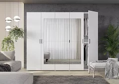 Шкаф Квадро 5-ти ств 2500 Белый