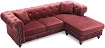 Диван раскладной угловой Честер, Коричневый