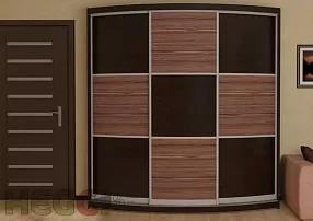Радиусный шкаф-купе Мебелеф-7