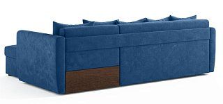 Угловой диван Мартин Еврокнижка Синий 