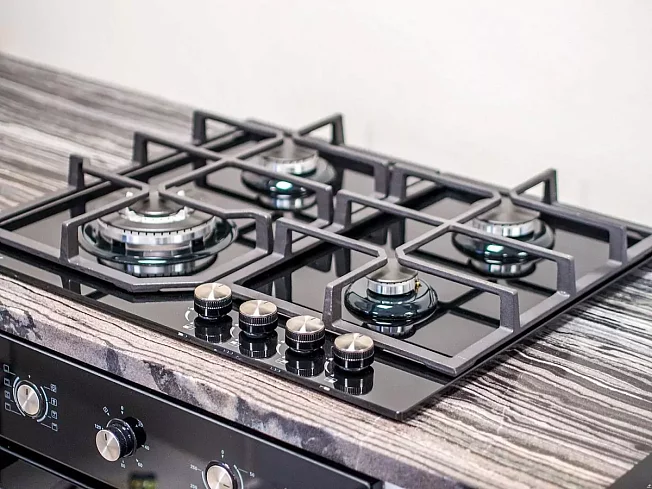 Газовая варочная поверхность GVG 640-1 BL, Черный