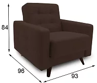 Кресло Сканди (Милано) Без механизма Коричневый