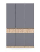 Шкаф в детскую Бас Град ШК-1500 (дуб крафт золотой/серый графит)
