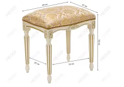 Банкетка Беттино патина золото / бежевый Желтый