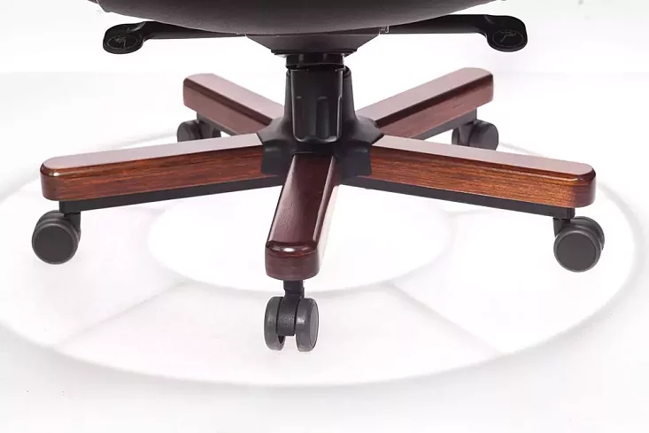 Кресло руководителя Бюрократ T-9923 Walnut дизайн 1, Черный