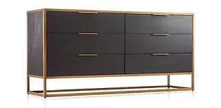 Комод на золотом каркасе KD-001