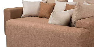 Угловой диван Мэдискона Еврокнижка Коричневый 