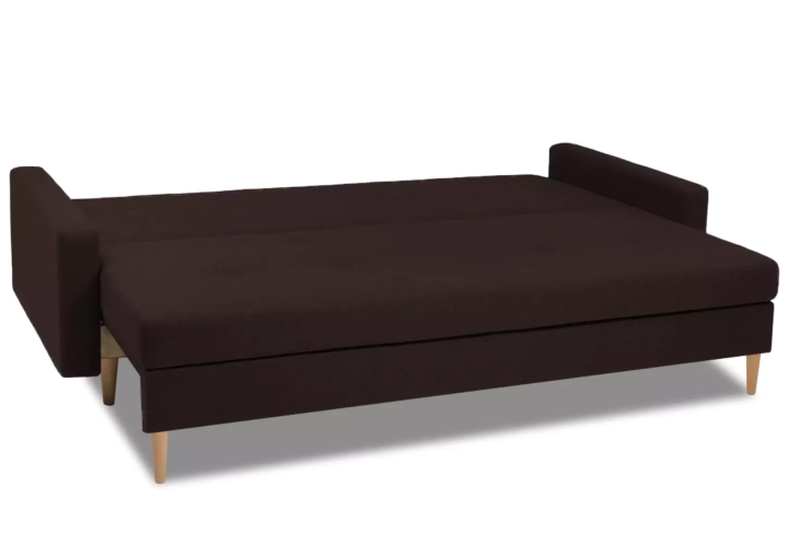 Прямой диван Белфаст коричневый разлож