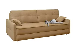 Прямой диван Каймак 2 Еврокнижка Бежевый 