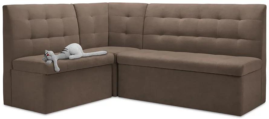 Угловой диван Омега, Коричневый