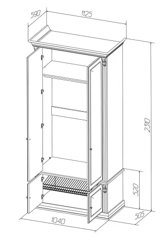 Прихожая Благо, Коричневый
