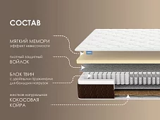 Матрас Димакс Твин Мемо хард Белый
