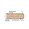 Столешница 26 мм Антарес 0.3 м (правая), Серый