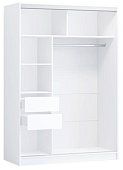 Шкаф ЛДСП (без зеркал) 1.5м Альянс-10, белый Белый 