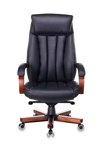 Кресло руководителя Бюрократ T-9922Walnut дизайн 1, Черный