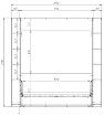 Шкаф-кровать с диваном Мальми 2 BMS, Белый