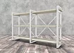Стеллаж Айсберг Лофт 160х102-3, Белый