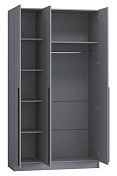 Шкаф трёхстворчатый Бастион 1.5 м № 1 (графит) 