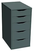Комод с ящиками Ингар 5 Серый 