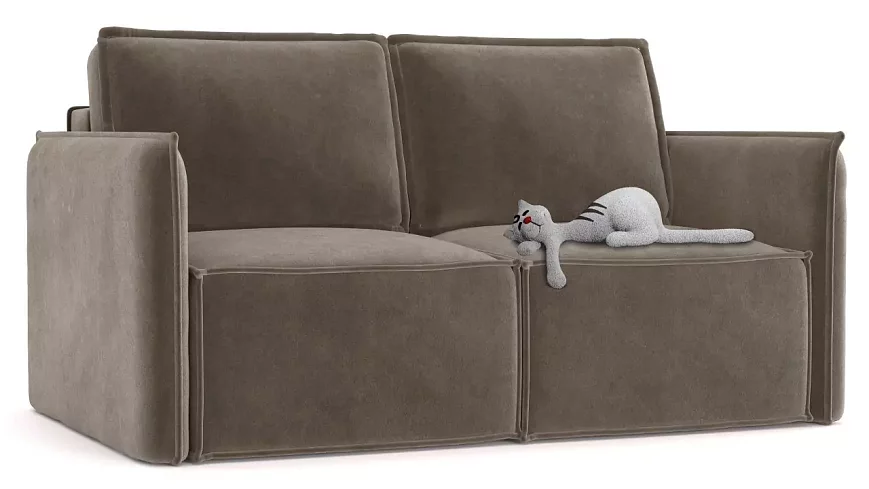 Прямой диван Хэппи, Коричневый