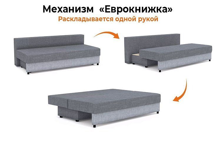 Диван-кровать Рига (Парма), Серый