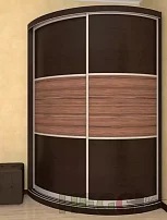 Радиусный шкаф-купе Мебелеф-15
