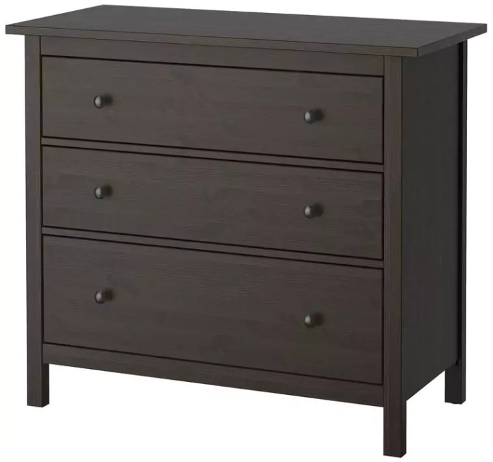 Комод с 3 ящиками HEMNES, Венге