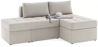 Угловой диван Оливер Еврокнижка Бежевый
