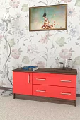 Комод Мебелеф-13 Белый 